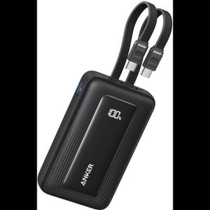 Anker Zolo powerbank 20000mAh med USB-C kablar – svart