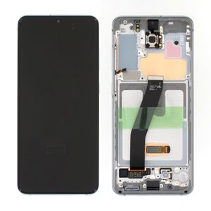Samsung Galaxy S20 FE LCD Skärm Original - Cloud White