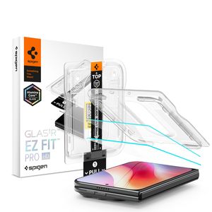 Spigen Glas.tR Ez Fit Pro HD Skärmskydd 2-pack till iPhone Duo