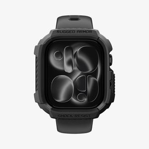Spigen Apple Watch 12 (46mm) kuori Rugged Armor - Musta