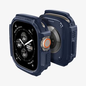 Spigen Apple Watch Ultra 4/3/2/1 49mm kuori Rugged Armor - Sininen