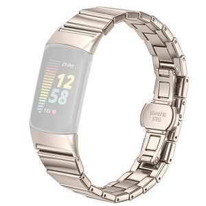 Fitbit Charge 6 / Charge 5 Urrem Rustfrit Stål – Sølv