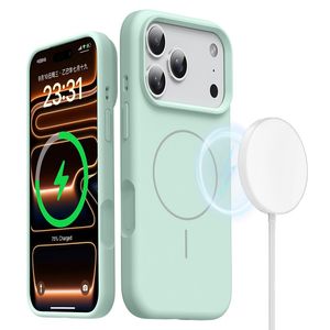 iPhone 18 Pro Max/17 Pro Max MagSafe Skal i silikon - Grön