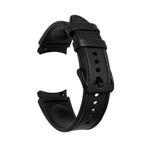 Samsung Galaxy Watch6/5/5 Pro/4 Klockarmband i Läder – Svart