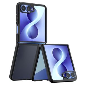 Samsung Galaxy Z Flip8 Mat Cover - Gennemsigtig sort