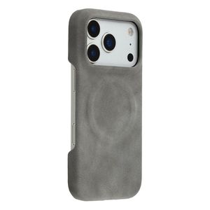 iPhone 18 Pro/17 Pro MagSafe Deksel i PU-skinn - Grå