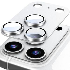 iPhone 18 Pro -linssinsuoja karkaistusta lasista/mattapintaisesta alumiiniseoksesta - hopea