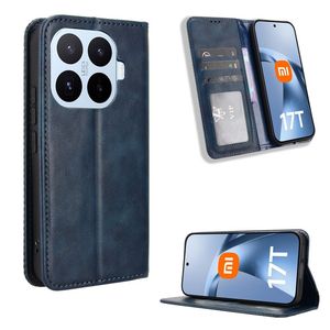 Xiaomi 17T Pro Plånboksfodral i PU-läder - Blå