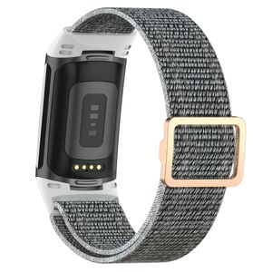 Fitbit Charge 6/5 Kellonranneke, Nylon - harmaa