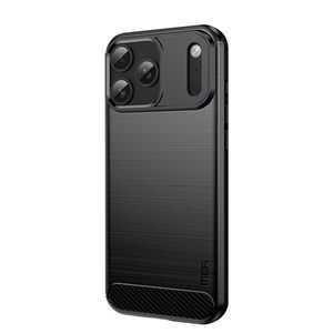 MOFI iPhone 18 Pro Max Kuori hiilikuiturakenteella - Musta