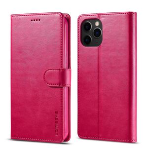 LC.IMEEKE Wallet Cover for iPhone 12 Mini - Red