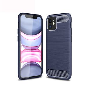 Carbon Fiber Brushed Case for iPhone 12 Mini - Blue