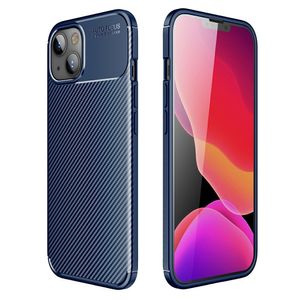 Carbon Fiber Case for iPhone 13 - Blue