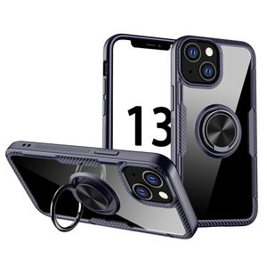 IPhone 13 TPU case with a stand - Black-Purple