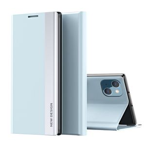 Folio Flip Plated Wallet Case for iPhone 13 - Baby Blue
