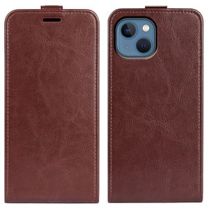 IPhone 14 Mobile Phone Case with Card Holder - Brown