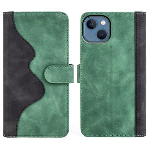 IPhone 14 Protective PU Leather Cover - Green