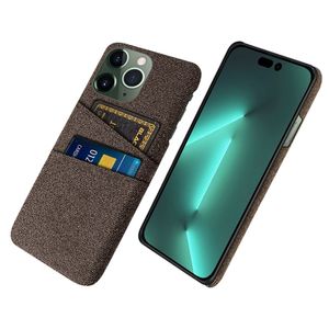 IPhone 14 Pro Max Dual Card Slots Case - Brown