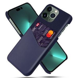 IPhone 14 Pro case with built-in card slot - Dark sapphire