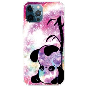 Shockproof Pattern Printed iPhone 14 Pro Max Smartphone Case - Panda