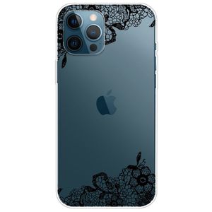 IMD Pattern Printing Case for iPhone 14 Pro Max- Lace Flower case