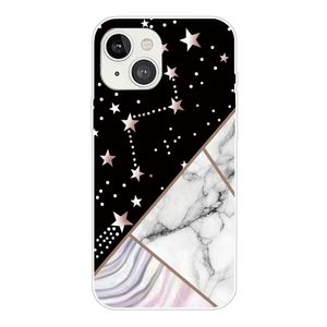 iPhone 14 Plus Marble Pattern Design Case - Style H