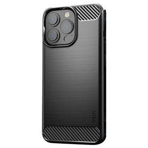 iPhone 14 Pro case with a carbon fiber look - Black