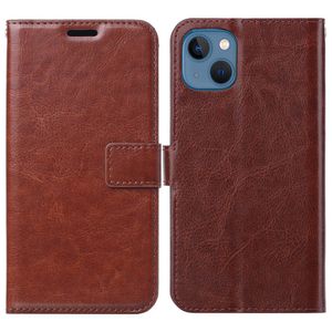 Crazy Horse Texture Cover for iPhone 14 cover - Brown