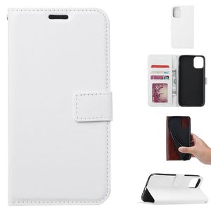 Crazy Horse Wallet Cover for Samsung Galaxy A41 - White