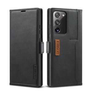 LC.IMEEKE Retro Plånboksfodral för Samsung Galaxy Note 20 - Svart