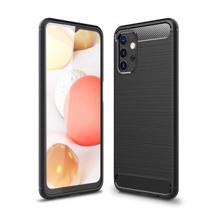 Carbon Fiber Brushed Deksel for Samsung Galaxy A32 5G - Svart