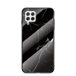 Marbled Samsung Galaxy A22 4G case - Black