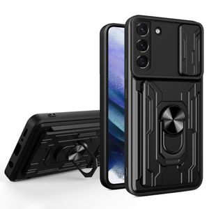Samsung Galaxy S22 5G smartphone case with a stand - Black