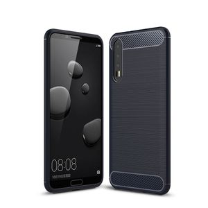 Carbon Fiber design Case for Huawei P20 Pro - Dark Blue