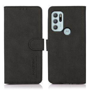 KHAZNEH Motorola Moto G60S suoja - Musta