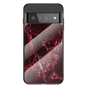 Google Pixel 7 hybridskal - Blood Red Marble