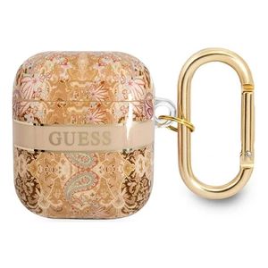Guess Paisley Strap Etui till AirPods 1/2 - Guld