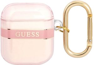 Guess Strap Etui till AirPods 1/2 - Lyserød