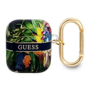 Guess Flower Strap Etui till AirPods 1/2 - Blå