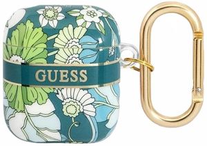 Guess Flower Strap Etui till AirPods 1/2 - Grøn
