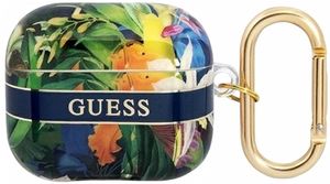 Guess Flower Strap Etui till Airpods 3 - Blå