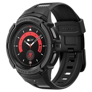 Spigen Rugged Armor Pro Urrem & Cover til Samsung Galaxy Watch 5 Pro (45mm - Sort