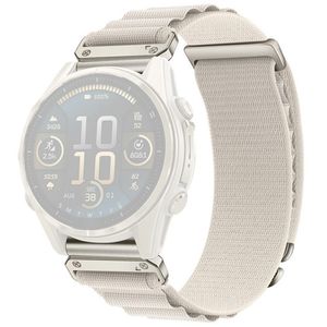 Garmin Fenix 8 Pro/Quatix 8/Tactix 8 47 mm nylon sportklokkerem – beige