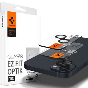 Spigen Glas.tR EZ Fit Optik 2-Pack Linsebeskyttelse til iPhone 14/Plus/15/Plus