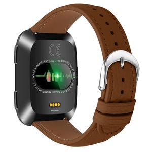 Fitbit Versa/Versa Lite/Versa 2 Urrem PU Læder – Brun
