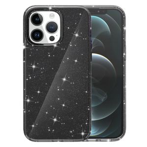AMORUS iPhone 12 Pro Max Cover Glitter - Sort