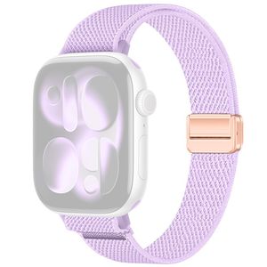 Apple Watch 42/41/40/38mm Smalt Klockarmband i Nylon - Lila