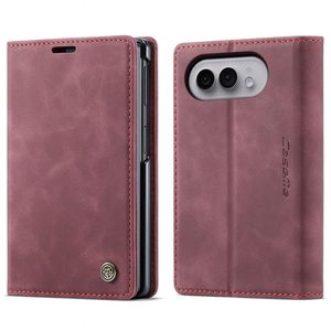 CASEME iPhone Duo Lompakkokotelo PU-nahkaa - Punainen