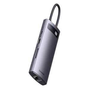 Baseus StarJoy 8i1 USB-C multiport hub - grå