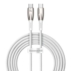 Baseus CADH000802 USB-C til USB-C PD kabel 100W 2m hvid